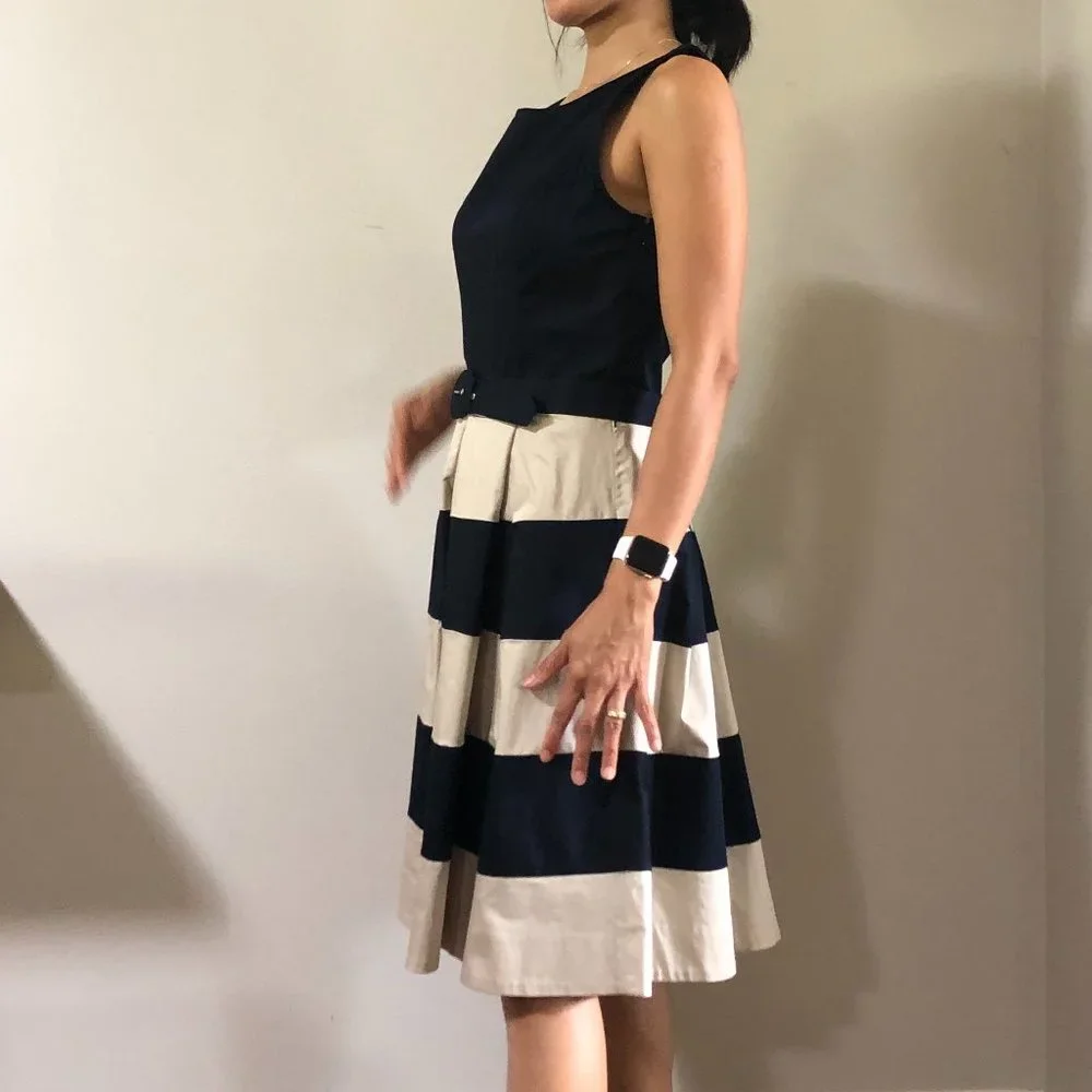 NWT. Banana Republic Cotton A-Line Dress - Picture 3 of 11